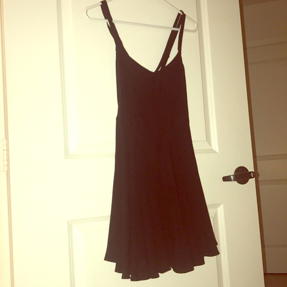 Black ruffled dress from Urban Outfitters
