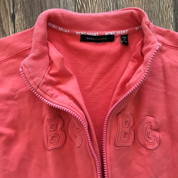 BCBG Maxazria Women Sport Zipper Jacket Pink Activ - Picture 2 of 8