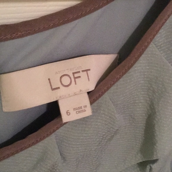 Taupe and Smokey blue dress - Picture 3 of 3