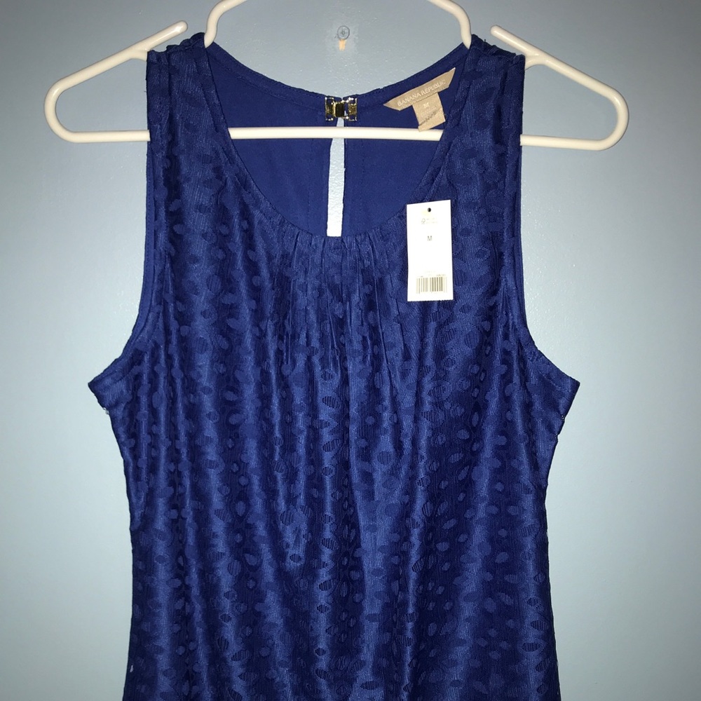 Banana Republic Blue Top NWT Size M