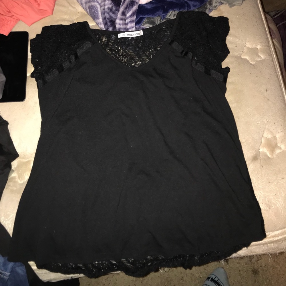 Black lace shirt