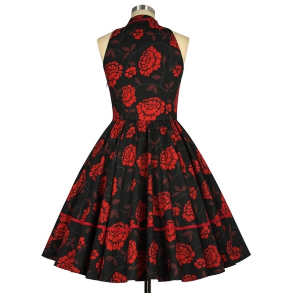 ❤️ Rose Swing Pocket Pin Up Dress - Picture 3 of 5