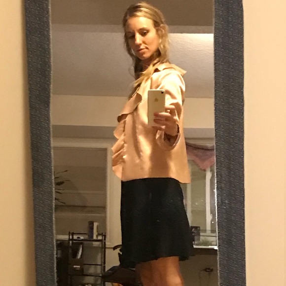 Boston Proper Dusty Rose Ruffled Jacket 🌹💗 - Picture 6 of 8