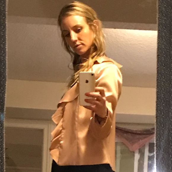 Boston Proper Dusty Rose Ruffled Jacket 🌹💗 - Picture 7 of 8