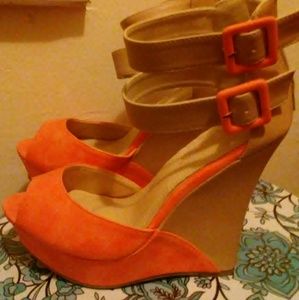 Peep Toe Wedges