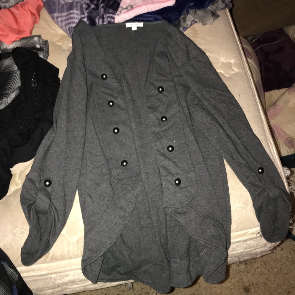 Grey cardigan