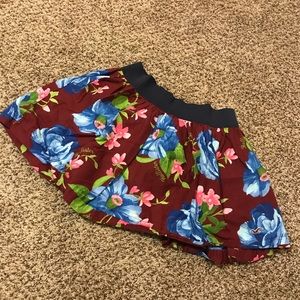 Floral Hollister skirt with elastic band