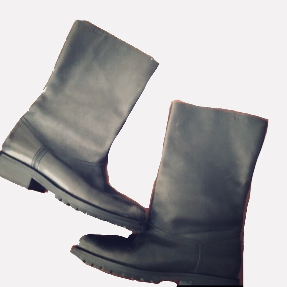 Black Timberland Winter Boots Size 9