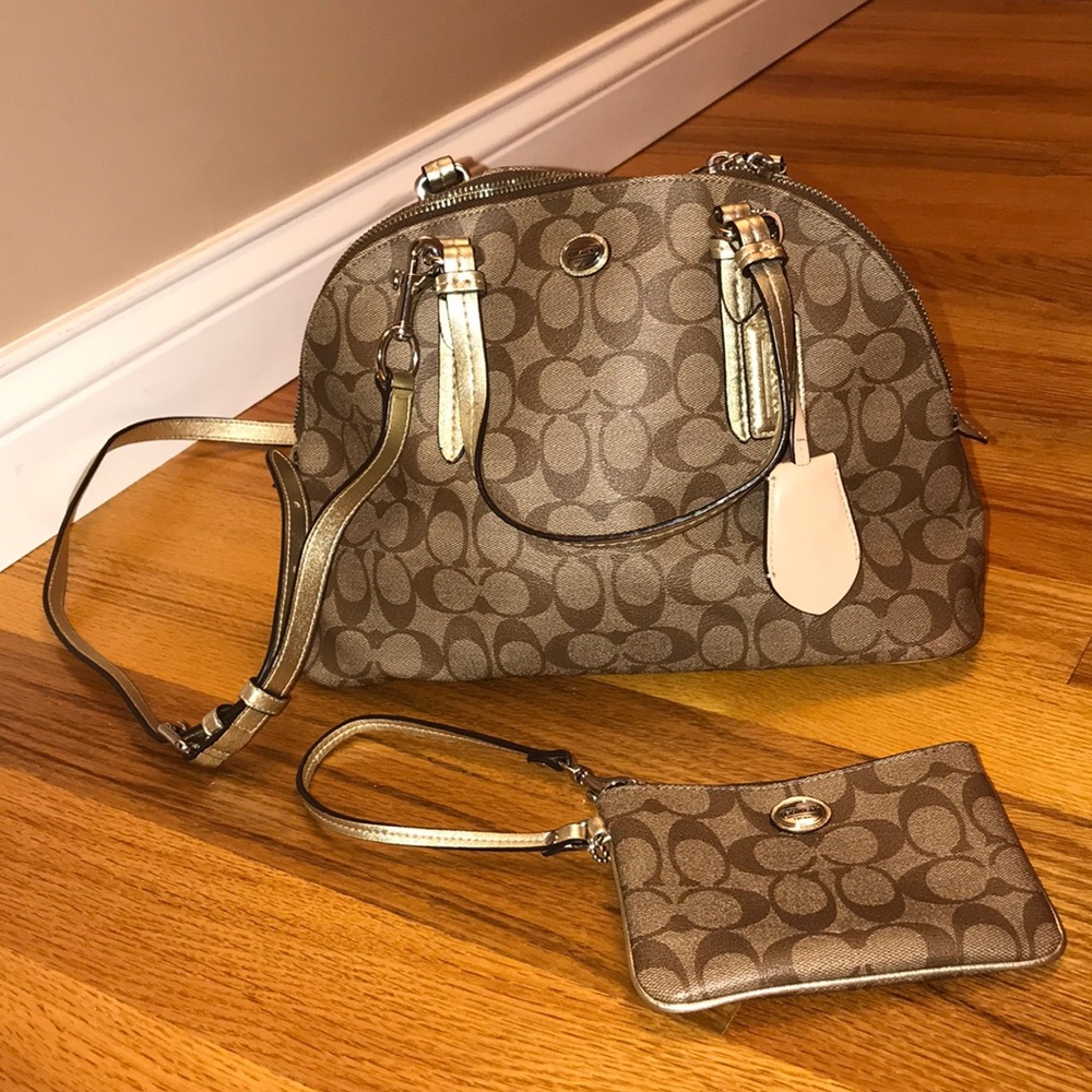Coach purse and wrist wallet