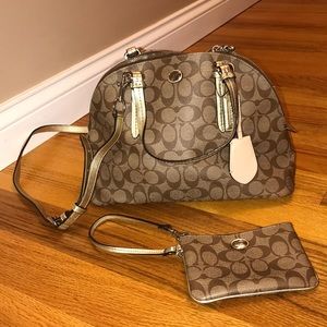 Coach purse and wrist wallet