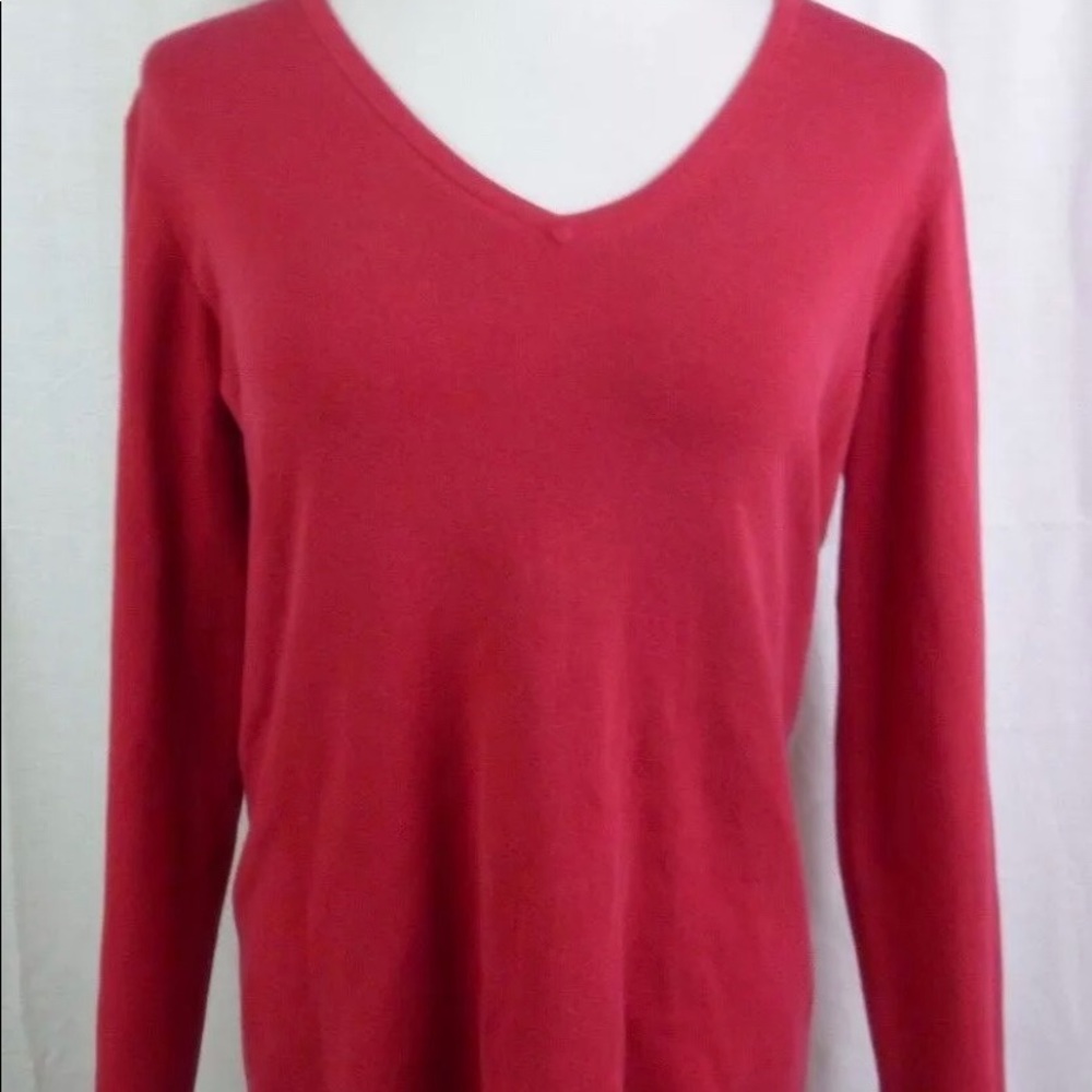 Chico’s Catilyn V neck long sleeve sweater