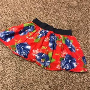 Floral Hollister skirt with elastic band