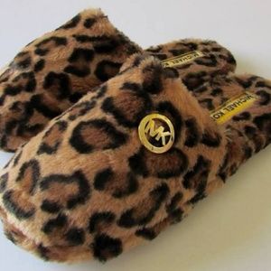 Women's MICHAEL KORS Jet Set MK FUR Leopard Cheeta