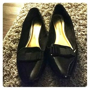 Lauren Conrad Black Bow Flats