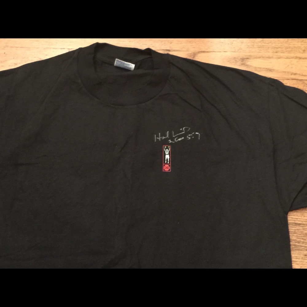 Evander Holyfield SIGNED Showtime Boxing T-Shirt