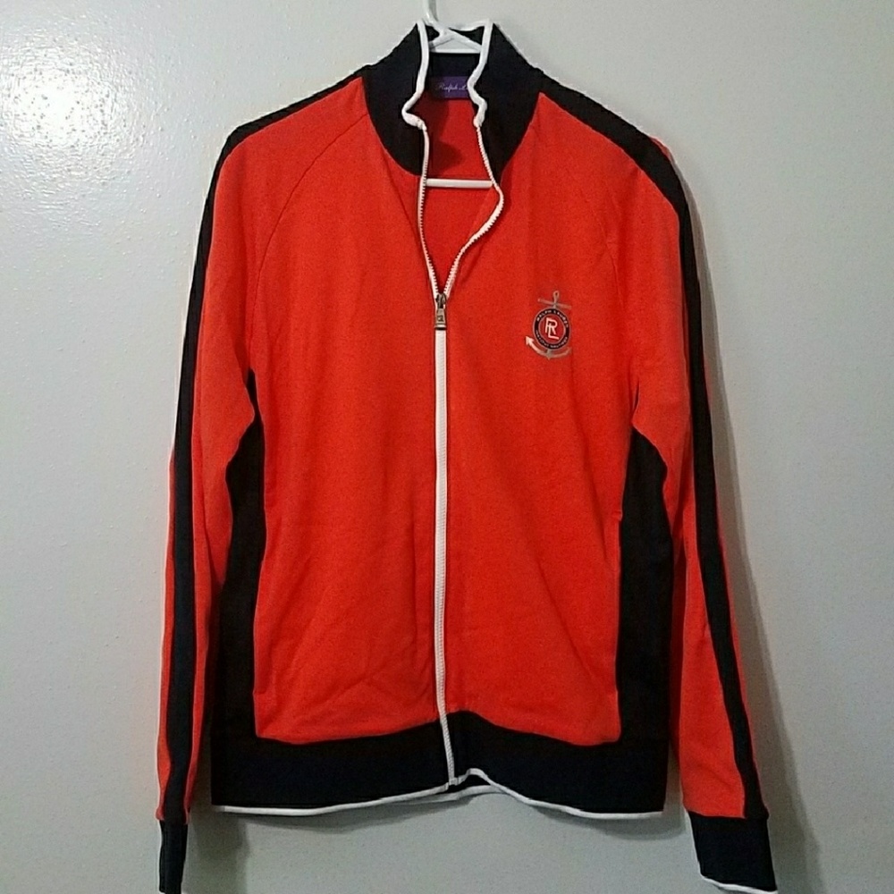 Ralph Lauren orange nautical zip jacket