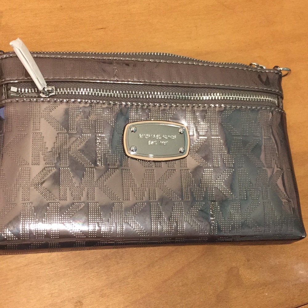 Michael Kors Nickel Colored Wristlet