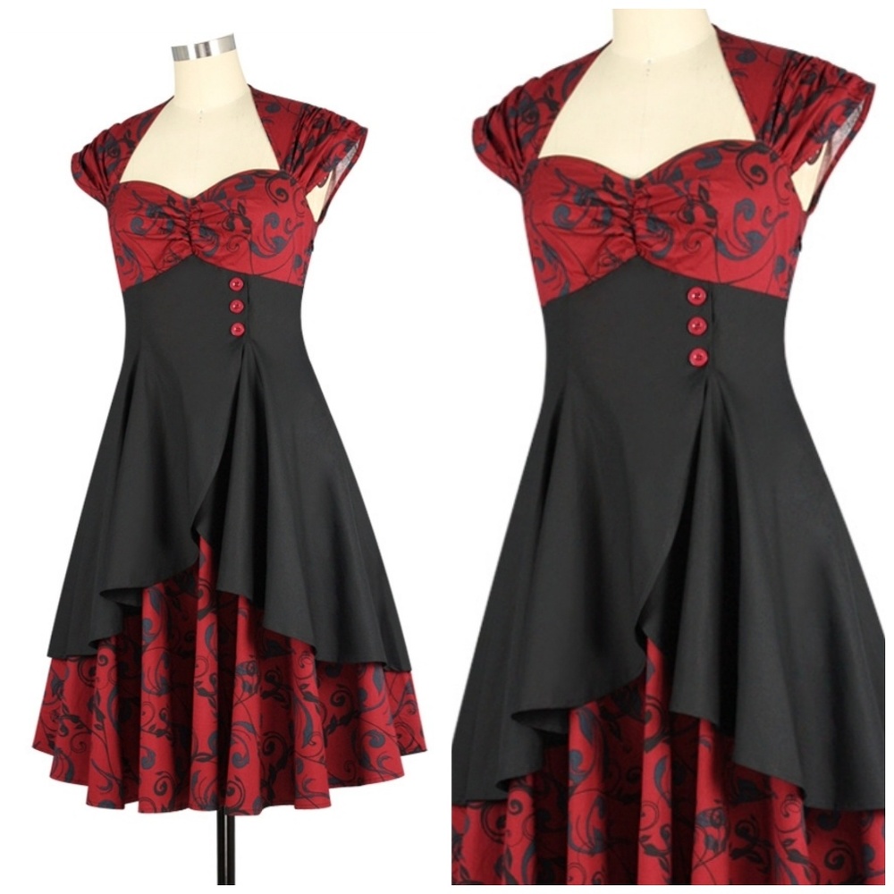 Swing Dance Pin Up Clothing Dress Vintage Style - Picture 2 of 5