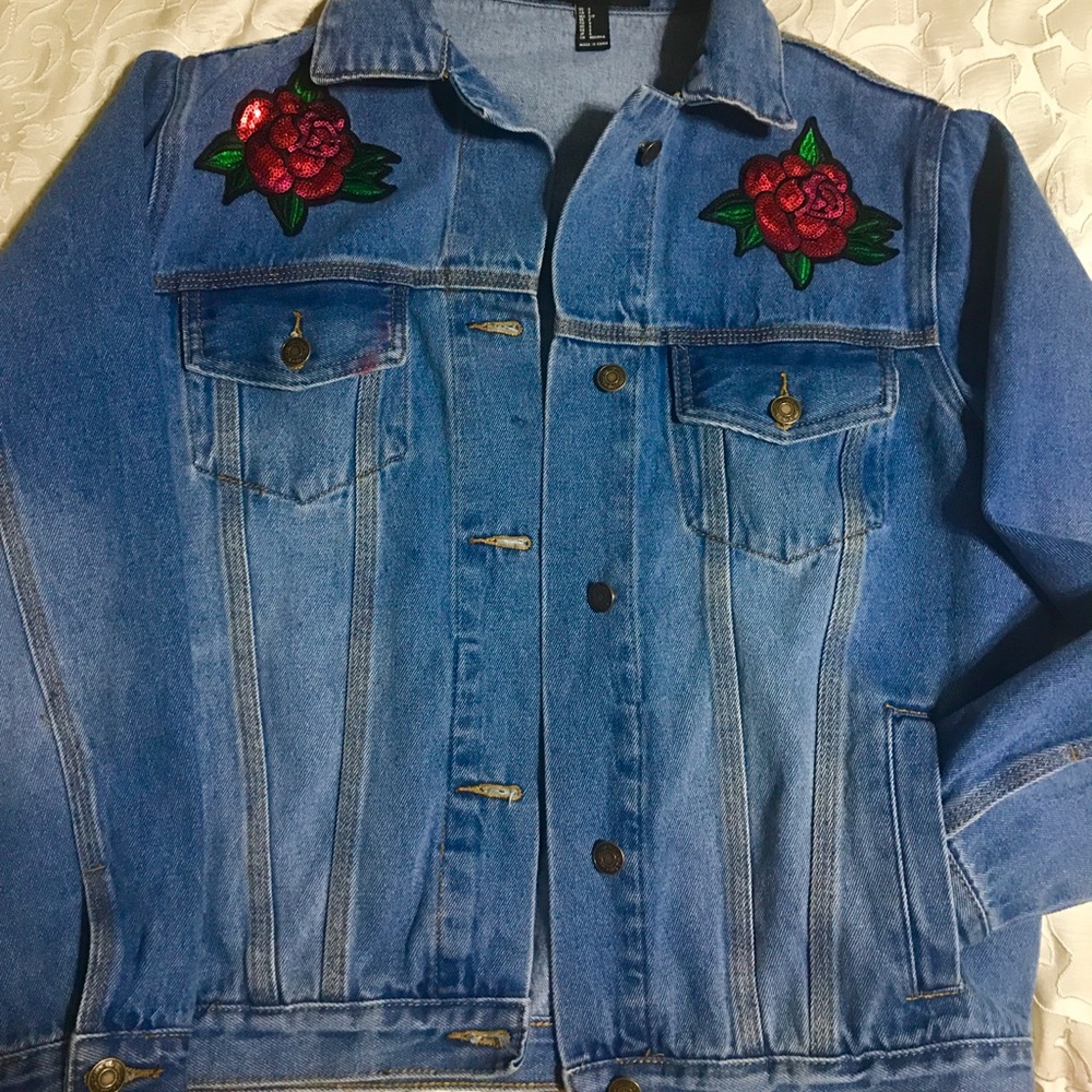 Oversized jeans jacket