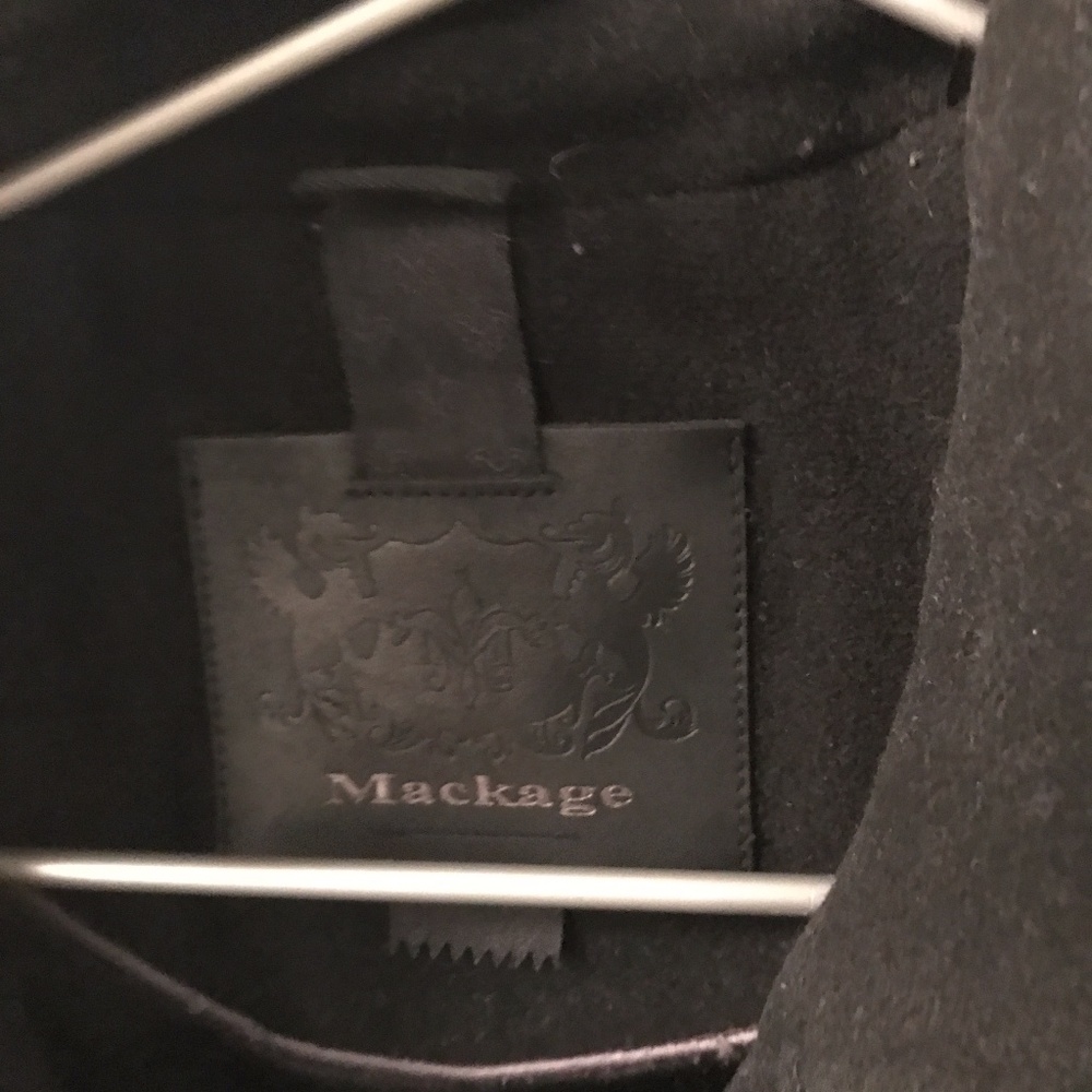Mackage Peacoat Leather Wool XS - Picture 2 of 8