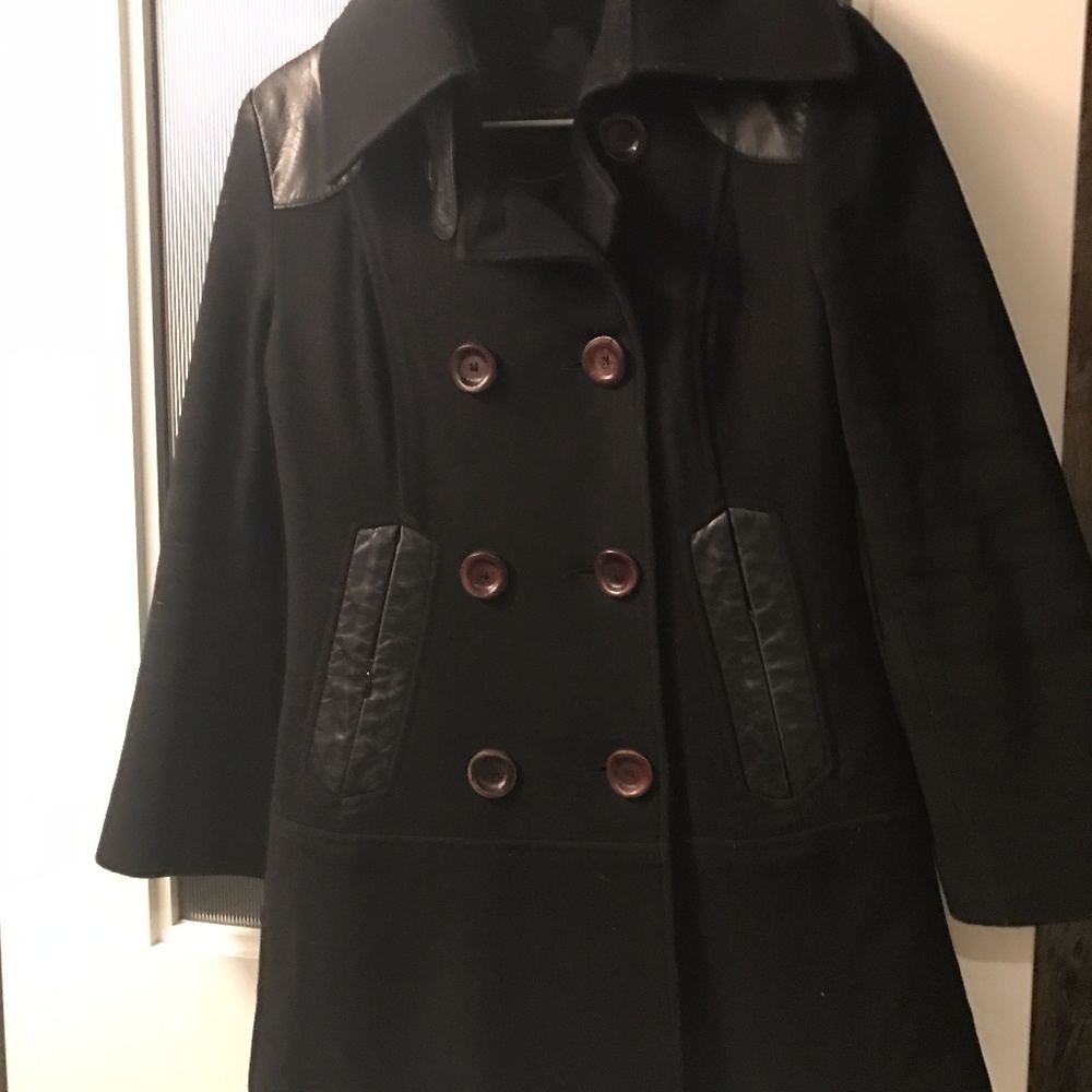 Mackage Peacoat Leather Wool XS - Picture 7 of 8