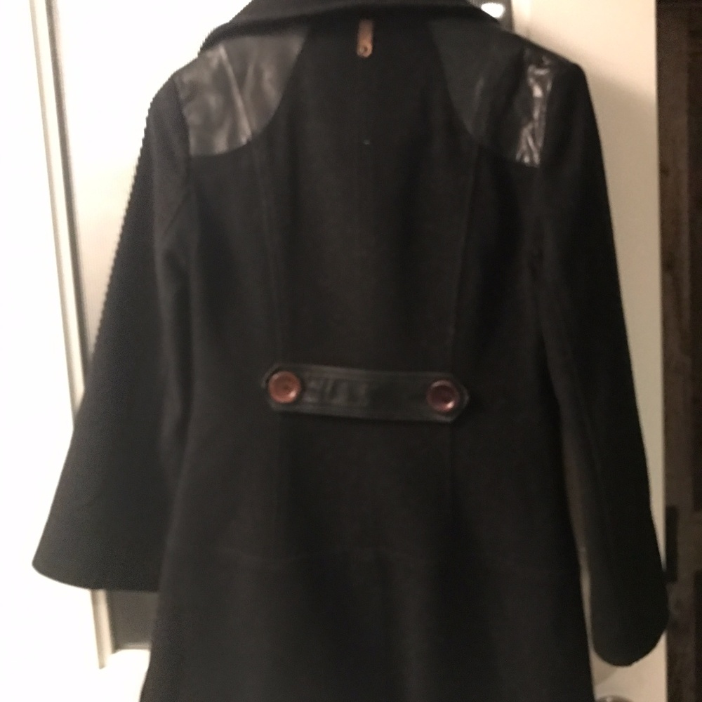 Mackage Peacoat Leather Wool XS - Picture 6 of 8