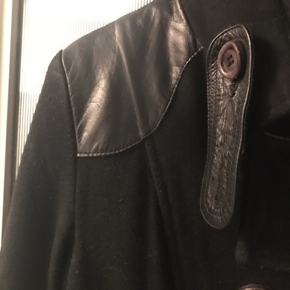 Mackage Peacoat Leather Wool XS - Picture 3 of 8