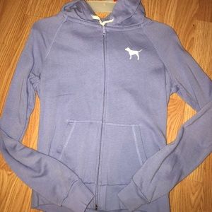 Victoria Secret PINK purple zip hoodie