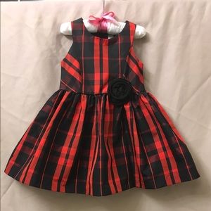 ❤️ Red and Black Plaid Dress