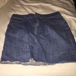 Dark denim skirt