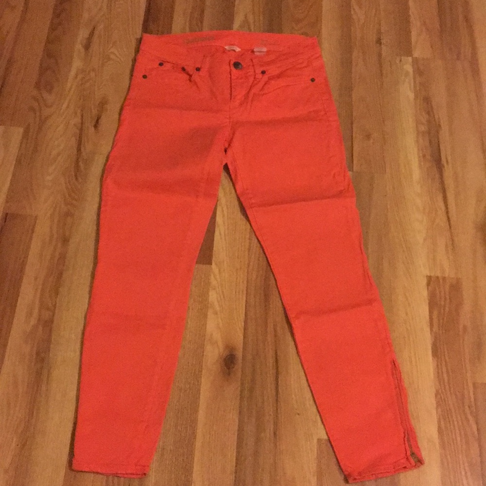 Jcrew toothpick coral uncle size 27