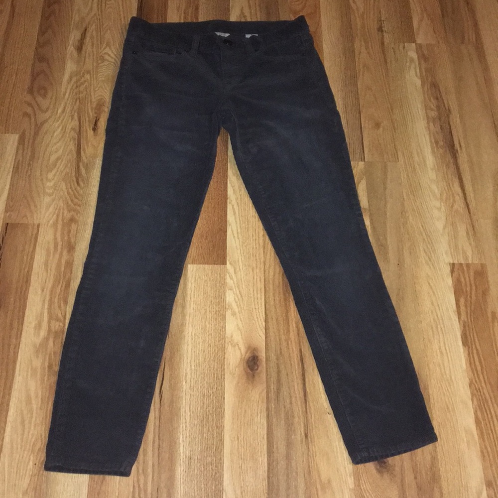 Jcrew grey skinny corduroy pants