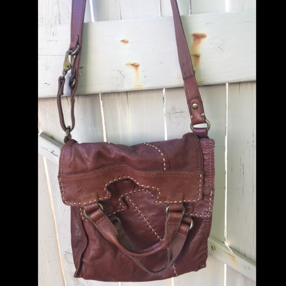 Lucky Abbey Road Cognac Brown Crossbody Messenger