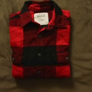 Woolrich with Abercrombie and Fitch plaid shirt