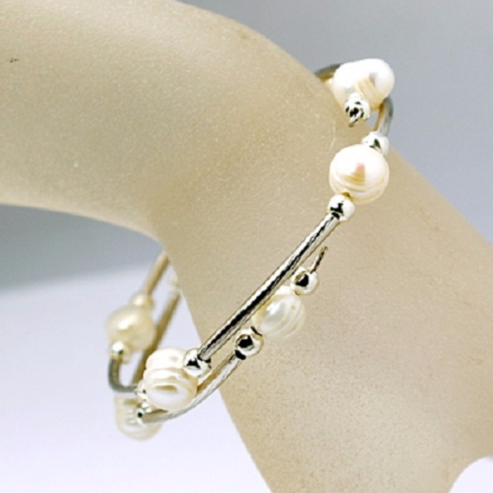 Freshwater Pearl Memory Wrap Bracelet