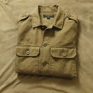 Allsaints button down navy shirt jacket