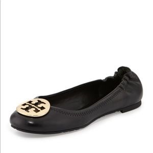 💯Auth Tory Burch Reva Ballet Flat, Black, 7.5