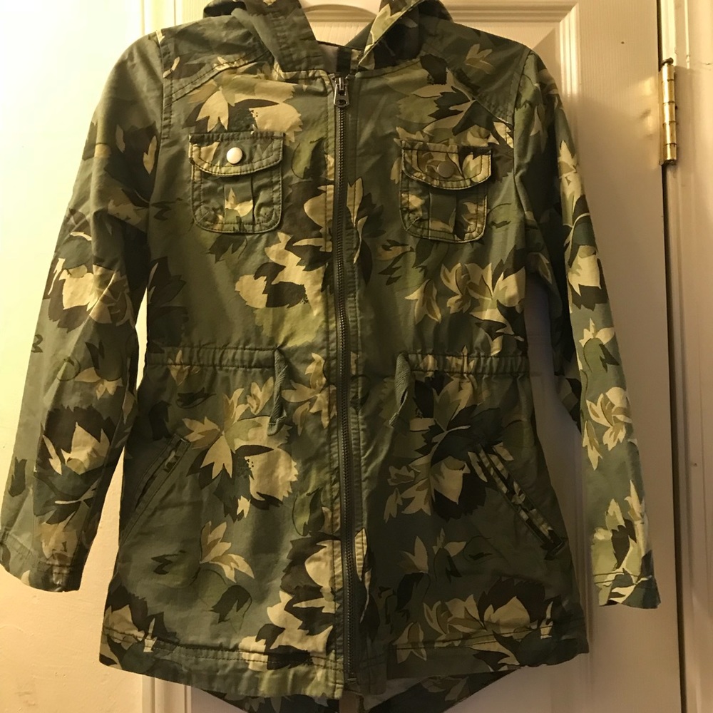 green parka/ utility jacket