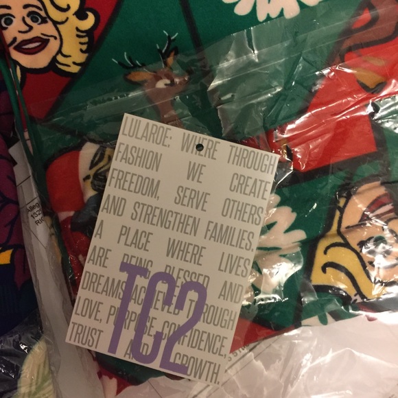 2 pairs! TC2 Lularoe Holiday Christmas Leggings - Picture 4 of 5