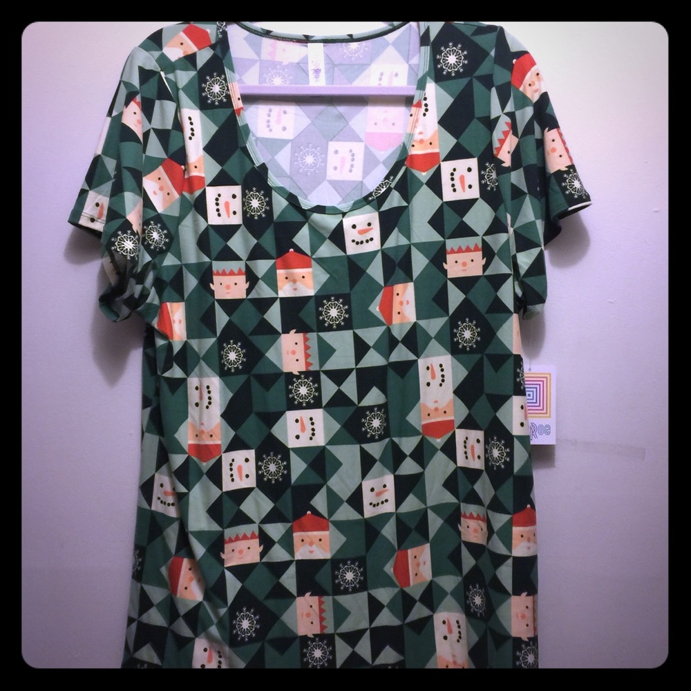 Lularoe Holiday Christmas Classic T 2xl
