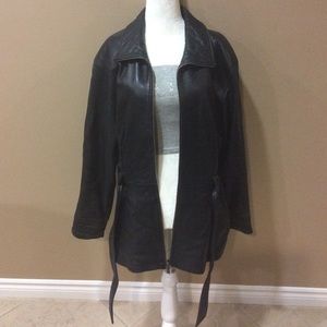 Kenneth Cole Reaction Leather Jacket  sz Medium