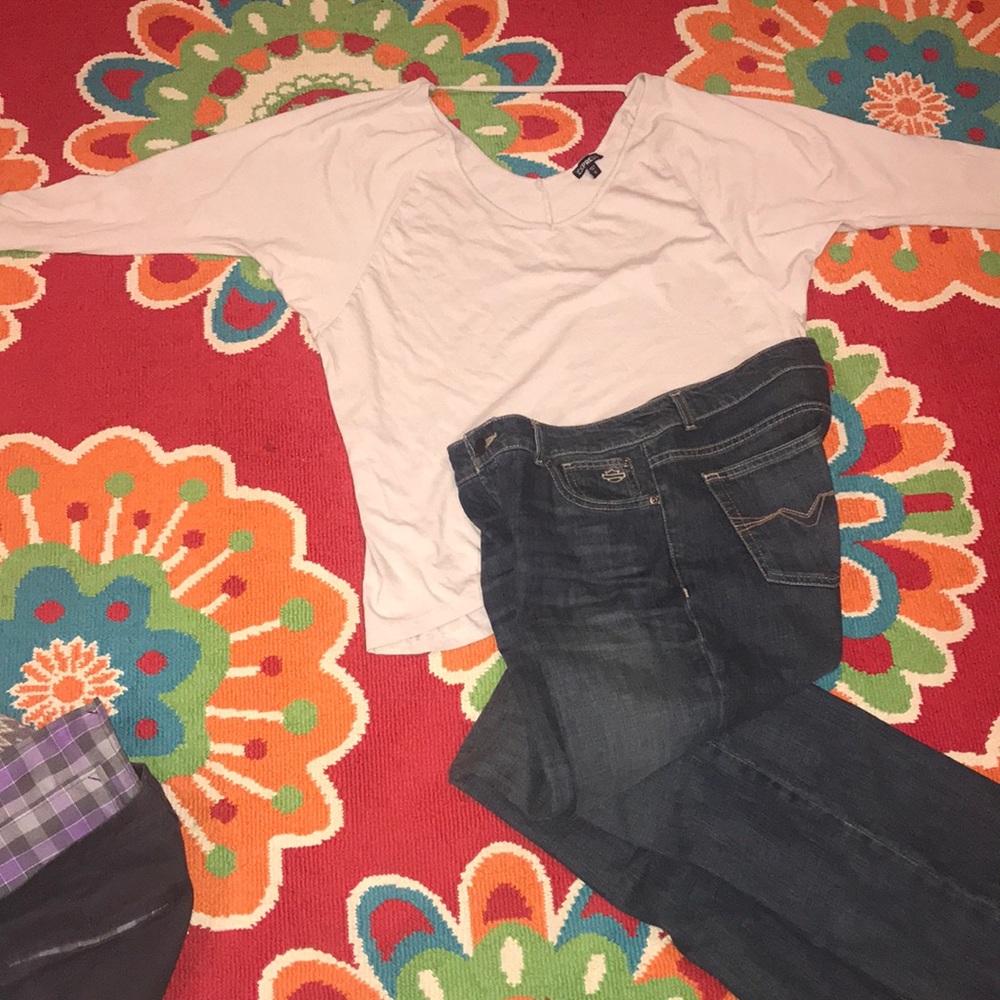 Harley Davidson blue jeans