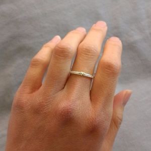 NWT sterling silver & CZ heart ring