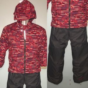 Boys Columbia Winter Jacket  And bibs size 7