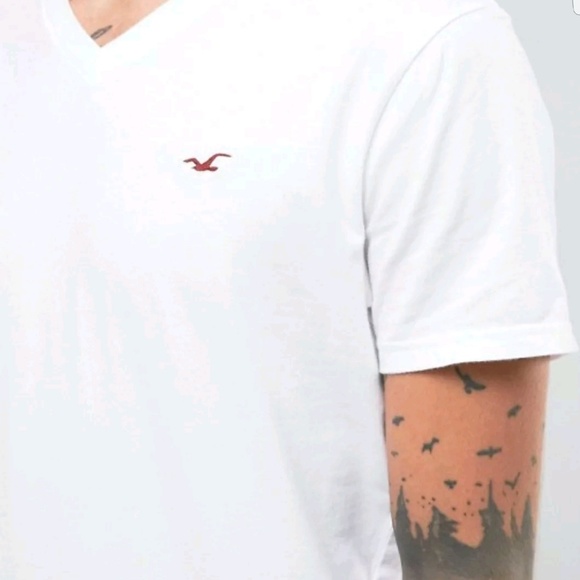 V NECK TEE SHIRT HOLLISTER NIOP XL - Picture 2 of 2