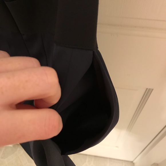 Express navy blue with black stripe dress - Picture 5 of 6