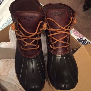 Sperry Duck Boots Leather and Rubber