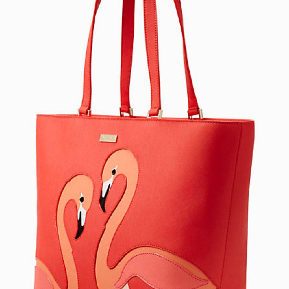 🔴SOLD🔴 Kate Spade Flamingo Jules Tote - Picture 3 of 7