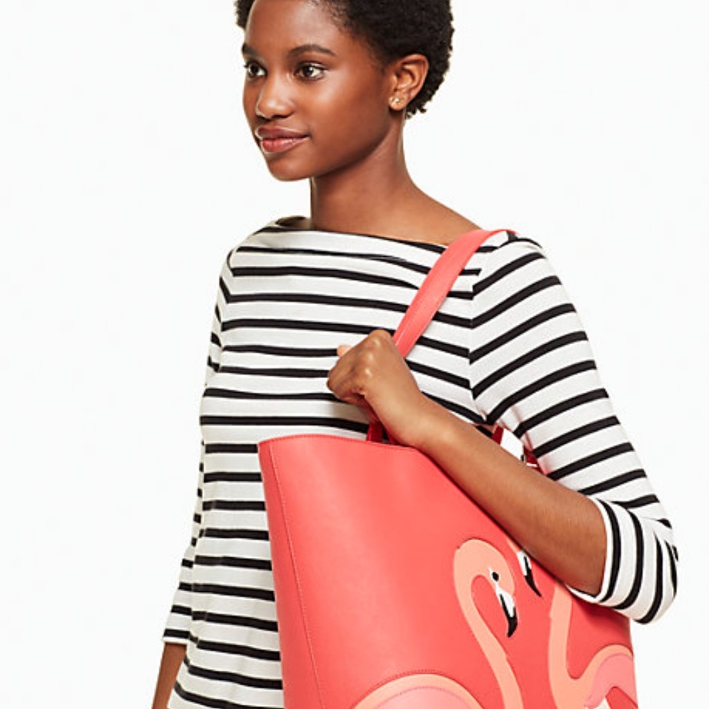 🔴SOLD🔴 Kate Spade Flamingo Jules Tote - Picture 5 of 7