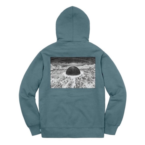 (Sold-215)Supreme Akira Patches Hood Slate - Picture 2 of 8